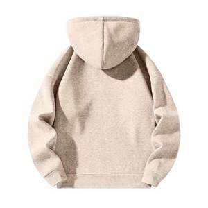 Sweat à capuche pour homme en molleton 100% coton de haute qualité, respirant, écologique, avec fermeture éclair quart, camouflage brodé, personnalisable, pas cher - Product Image 2