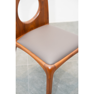 Modern <b>Walnut</b> Wood Dining Chair Solid Wood Frame Mortise and Tenon Design for Dining Room Furniture PISANO - Product Image 2