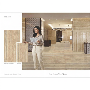 Dalles de porcelaine effet marbre extra larges 1200x2400mm pour projets muraux et de sols modernes et luxueux dans les halls et salles à manger - Product Image 5