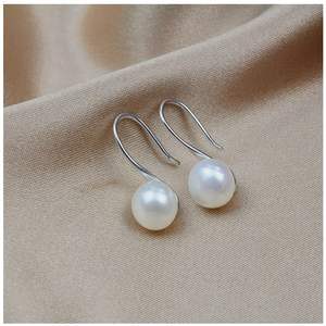 Boucles d'oreilles en perles d'eau douce de haute qualité, petites boucles d'oreilles, bijoux de qualité supérieure, fabrication d'usine, chaussures à talons hauts pour femmes, boucles d'oreilles Mantou - Product Image 5