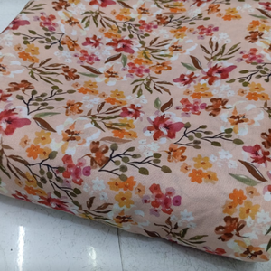 Soft Linen Finish Polyester <b>Blend</b> Fabric for Designer Tunics Apparel and Casual Fashion Garment Use - Product Image 1