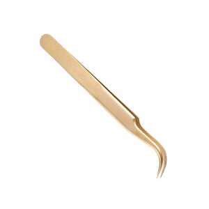 High Quality Professional Women's Eyelash Tweezers Japanese Stainless Steel Anti-Static Durable Beauty Instrument with 10mm Tip - Product Image 4