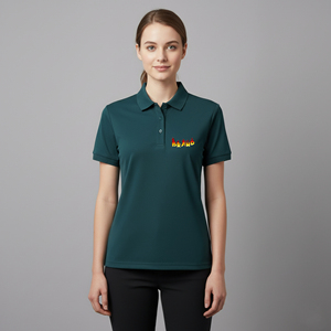 Customized solid color Polo Shirt for women's Comfortable custom screen <b>printed</b> logo streetwear hip hop ladies polo shirt - Product Image 4