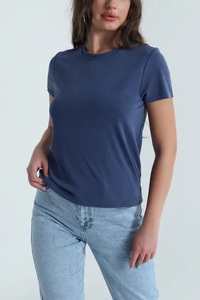 Custom <b>Plain</b> Blank Casual Full Sleeve Durable Plus Size Adults Women's <b>T</b>-<b>shirt</b> High Quality Eco-Friendly Knitted Fabric Custom - Product Image 4