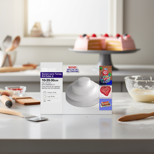 Base Redonda de Tres Niveles para Pastel de 10, 20 y 30 cm, Herramientas para Pastel 3U - Product Image 3