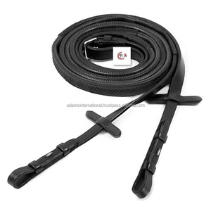 Riendas de goma de caballo de cuero marrón de alta calidad Productos para caballos - Product Image 3