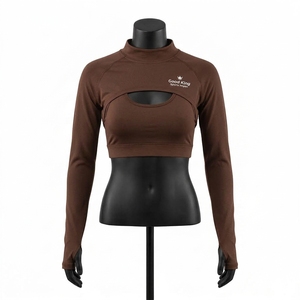Top Deportivo Corto de Manga Larga, Ligero y Transpirable para Gimnasio, Bolero Deportivo para Mujer - Product Image 4