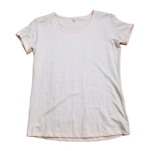 เสื้อยืดลำลองสำหรับผู้หญิงเสื้อยืดคอกลมแขนสั้นผ้าคอตตอนแท้160กรัม - Product Image 1