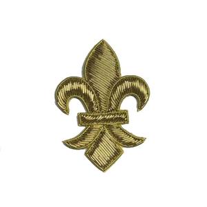 Écusson brodé éléphant doré avec perles, à coudre sur vêtement, style luxe, forme irrégulière - Product Image 3