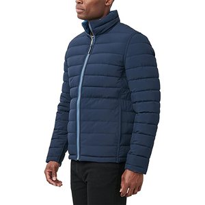 Chaqueta de Invierno para Hombre, Estilo Moderno, Color Sólido, con Parches de Lona, Cuello Alto, Capucha, Impermeable, Gruesa y Cálida - Product Image 3