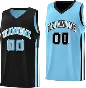 Maillot de basket américain personnalisé, grande taille, personnalisé avec votre nom - Product Image 4