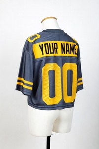 Camisetas de Fútbol Personalizadas con Estampado, de Malla de Secado Rápido, Corte Holgado, Estilo Vintage Americano, Unisex, Ropa Urbana - Product Image 4