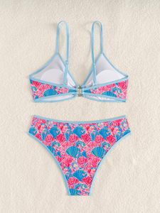 Conjunto de Bikini con Estampado de Conchas Marinas, Fabricación Personalizada OEM Premium, MOQ Bajo y Soluciones de Marca Privada para Marcas Globales de Ropa B2B - Product Image 4