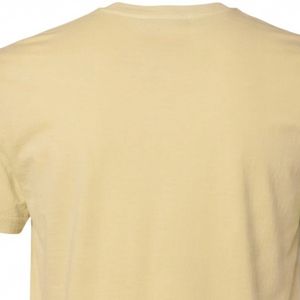 T-shirt beige pour homme, col rond, manches courtes, coton doux, décontracté, basique, léger, respirant, pour l'été, à porter tous les jours, personnalisable - Product Image 4