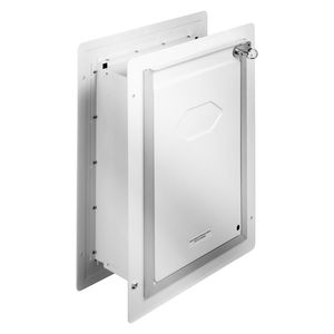 Porta per Animali Domestici Resistente alle Intemperie 31,2 cm x 43,5 cm, Facile da Installare, con Sistema a 3 Alette e Telaio in Metallo, Accessorio per Porta Interna/Esterna per Cani - Product Image 2