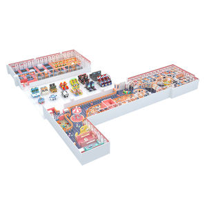 Équipement de centre de jeux intérieur Flyfun, aire de jeux intérieure commerciale avec parcours ninja, trampoline <span class=keywords><strong>et</strong></span> jeux d'arcade pour centre commercial <span class=keywords><strong>et</strong></span> FEC - Product Image 2