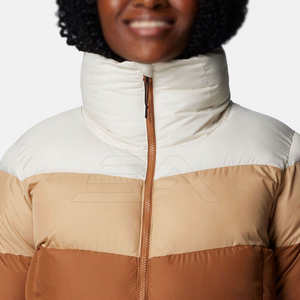 Nouvelle veste matelassée respirante à rembourrage moyen, dernier design, doudoune zippée pour femme, personnalisable OEM - Product Image 2