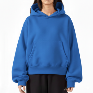 เสื้อฮู้ดดี้ผู้หญิงทรงโอเวอร์ไซส์ แขนยาว สวมใส่สบาย อุ่น นุ่ม สไตล์สตรีทแฟชั่น - Product Image 1