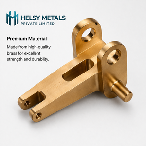 Durable Stainless Steel/Brass Linkage Bracket VMC Machined Broaching Precision Connector Arm Threaded Mounting Points <b>Machinery</b> - Product Image 2