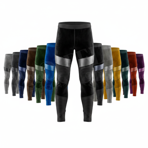 Pantalons de compression fins multi-usages, doux et confortables, avec panneau réfléchissant, pour l'entraînement, effet push-up, séchage rapide, logo personnalisé, leggings - Product Image 1