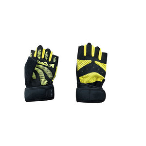 <b>Half</b> Finger Bodybuilding Gloves Weightlifting Gym Workout Gloves with Wrist Support Breathable Anti <b>Slip</b> Grip - Product Image 2