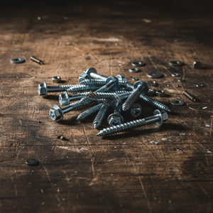 สกรูหัวหกเหลี่ยมปลายแหลม เกลียวไม้หยาบ เหล็กกล้าคาร์บอนความแข็งแรงสูง คลาส 4  HRC22-32 ชุบสังกะสี  พร้อมตัวเลือกการเคลือบผิว - Product Image 1