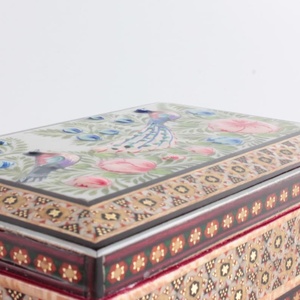 Handmade Modern Multi-purpose Bone Inlay Living Room Enamel Customized Sizes Elegant Home Decorative Box Enamel Coating /by UO - Product Image 2