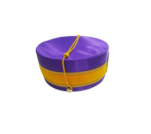 Royal & Select Council <b>Purple</b> Gold Crown Cap Custom Embroidered Ceremonial Regalia Manufacturer Premium Embroidered Regalia - Product Image 2