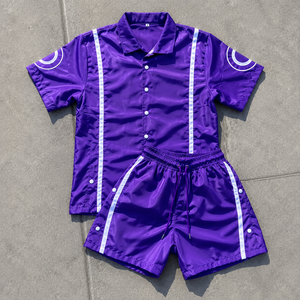 Custom Logo Nylon Polyester Buttons Polo Shirt 2 Piece Set Cargo <b>Shorts</b> Jogging Suit <b>Men</b> Tshirts <b>Short</b> Set <b>Tracksuit</b> for <b>Men</b> - Product Image 1