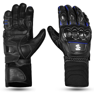 Guantes de Motociclismo de Cuero para Hombre, Guantes Deportivos de Protección Completa con Nudillos Reforzados, Personalizados OEM al por Mayor - Product Image 2