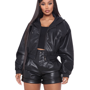 Women Genuine Leather Jacket <b>Fur</b> Collar Ladies Warm Winter Biker Slim Fit Zip-Up Customized Logo Factory Price Wholesale - Product Image 1