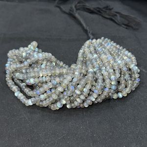 Cuentas redondas lisas de labradorita brillante AAA, tira de 16 pulgadas, 5-6 mm, cuentas de piedras preciosas de labradorita natural para la fabricación de joyas al por mayor - Product Image 5