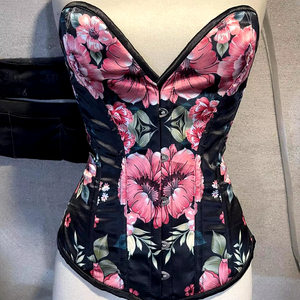 Corsé de busto de satén personalizado de la más alta calidad con huesos de acero Transpirable Control firme Adultos Moldeadores Cómodo Corsé de sublimación - Product Image 1