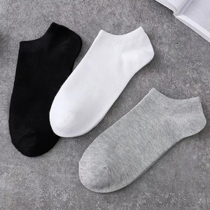 <b>Men</b> <b>Ankle</b> <b>Socks</b> 10 Pairs Solid Color Cotton Breathable No Show <b>Socks</b> for Daily Casual Wear Summer Style Adult - Product Image 3