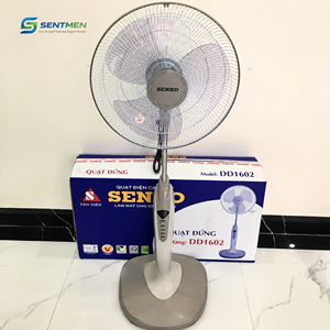Senko <b>Standing</b> Fan DD1602 Built-in <b>Night</b> Light Electric Cooling Fan Adjustable Height Low Noise Energy Saving Household Fan - Product Image 5