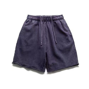 Customized Logo 100% Cotton <b>Canvas</b> Men's Breathable Windproof Sweat Shorts Casual Fitness Active Wear Athletic Elastic Waist - Product Image 6