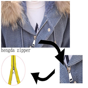 Fermeture éclair métallique robuste à glissière automatique avec curseur de qualité supérieure pour vêtements, vestes, sacs et articles vestimentaires - Product Image 6
