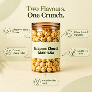 Queso Jalapeño Premium Makhana |   Envase de Aperitivos Crujientes con Sabor, Etiqueta Privada, Venta al por Mayor, Suministro a Granel, Listo para Exportar - Product Image 5