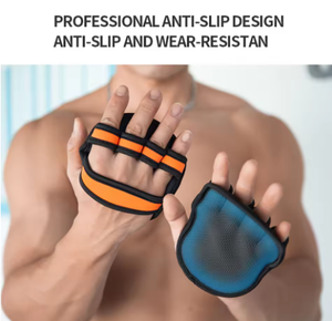 Professional Manufacturer Heavy Duty Leather Hand Grips Gymnastics Palm Protector Hand Grip Weightlifting Workout Grip Pad - Product Image 4