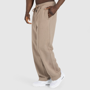 Wholesale Custom Design and Style Joggers Pants Custom Embroidered Logo Elastic Waist <b>Plain</b> Casual Pleated Joggers Pants - Product Image 3