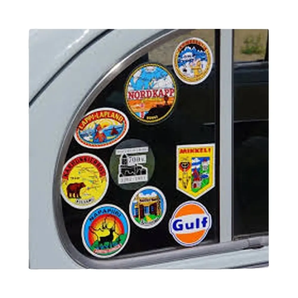 Aangepaste Auto Stickers Hoge Kwaliteit Waterdichte Uvcoat Motorfiets Decoratieve Sticker Raam Klampjes