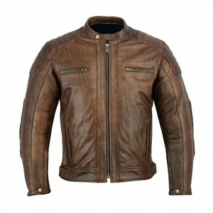 Veste de moto en cuir véritable pour homme de qualité supérieure, nouvelle arrivée, vestes de moto d'hiver, protections amovibles, personnalisables - Product Image 1