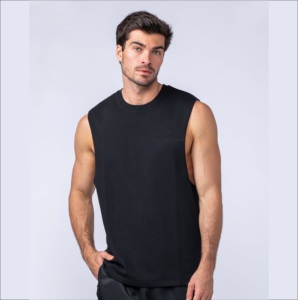 <b>Men's</b> Pure Cotton Sleeveless Fitness <b>Vest</b> Casual Bodybuilding Summer Sports Tops for <b>Running</b> Training Gym <b>Vests</b> Manufacture - Product Image 3