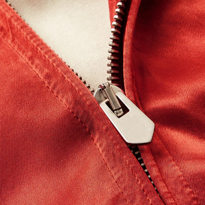 Unisex Red Satin Flight Bomber <b>Jackets</b> Regular Fit <b>Zipper</b> Closure Casual Autumn Wear Polyester Satin <b>Jackets</b> <b>With</b> Side <b>Pocket</b> - Product Image 6