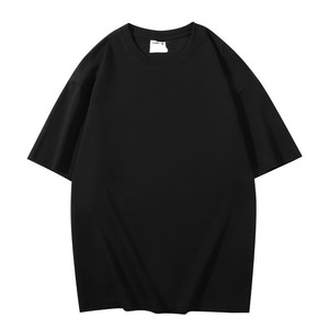 Camiseta de Cuello Redondo y Manga Corta de Color Puro, 200g, Bordado con Logotipo Personalizado, Precio de Fábrica de Bangladesh y China, Fabricación Personalizada Transfronteriza - Product Image 5