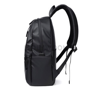 Men Premium <b>Leather</b> <b>Backpack</b> Lightweight Zipper Waterproof <b>Large</b> Storage Capacity Strong Stitching Comfortable Carry for Travel - Product Image 3