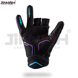 Gants de paintball de qualité supérieure, design optimal, demi-doigts, personnalisés, respirants, unisexes, fabriqués au Pakistan - Product Image 3