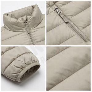 Manteau d'hiver respirant pour hommes manteaux chauds imperméables avec veste à bulles à la mode conception en cuir Style Bomber hommes - Product Image 4