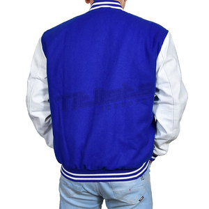 Chaqueta Letterman con Mangas de Cuero, Estilo Varsity Personalizado, Ropa Exterior Informal de Calidad, Directo de Fábrica - Product Image 5