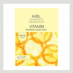 Mascarilla facial en lámina Embiel Vitamin Intensive Mask Sheet, 10 unidades, mascarilla coreana para el cuidado de la piel, mascarilla facial coreana. - Product Image 5